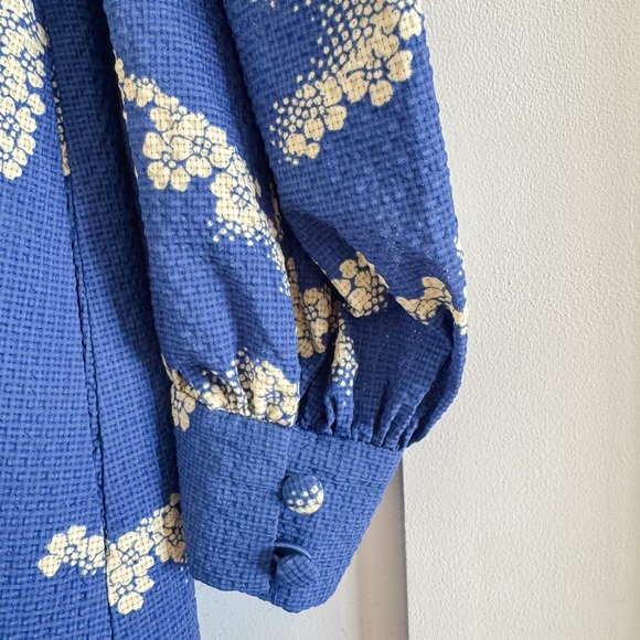 Ted Baker Blue and White Midi Dress - Picture 3 of 6